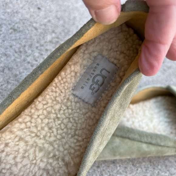 UGGOlive Green Suede Sheepskin Loafer Driving Shoes Shoes 7 🐸🍀 - Picture 5 of 5